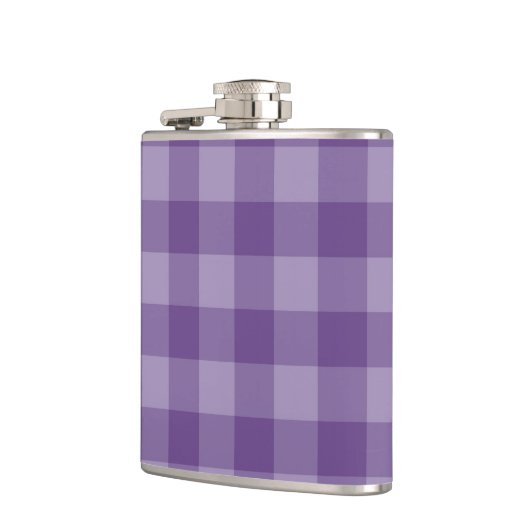 Violet ingecheckte achtergrond heupfles (Links)