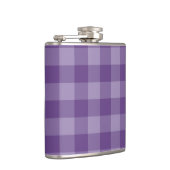 Violet ingecheckte achtergrond heupfles (Rechts)