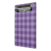 Violet ingecheckte achtergrond mini klembord (Angled2)