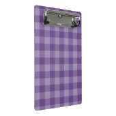 Violet ingecheckte achtergrond mini klembord (Schuin)