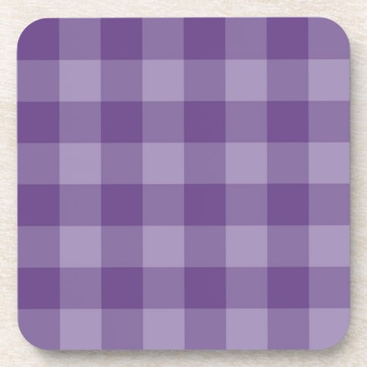 Violet ingecheckte achtergrond onderzetter (Voorkant)