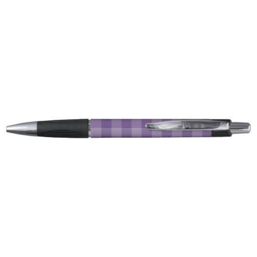 Violet ingecheckte achtergrond pen (Achterkant)