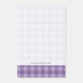 Violet ingecheckte achtergrond post-it® notes (Voorkant)