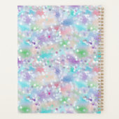 Violet irdescent glitter nieuw jaar planner (Achterkant)