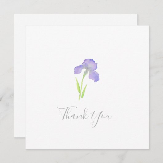 Violet Iris - Bedankt voor je creditcard (Voorkant / Achterkant)