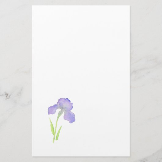 Violet Iris Briefpapier (Voorkant)