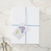 Violet Iris Cadeaulabel (Met Touw)