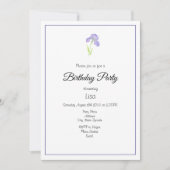 Violet Iris en Iris Pattern Kaart (Voorkant)