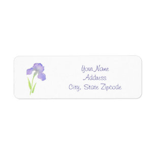 Violet Iris Etiket