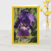 violet iris - kaart (Gele Bloem)
