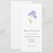 Violet Iris Kaart (Voorkant / Achterkant)