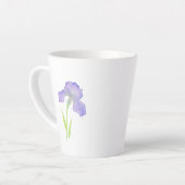 Violet Iris Latte Mok (Linkerhoek)