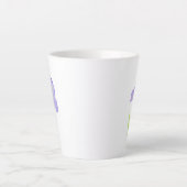 Violet Iris Latte Mok (Voorkant)