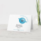 Violet Iris Note Card Kaart (Achterkant)