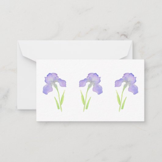 Violet Iris Note Card Notitiekaartje (Voorkant)