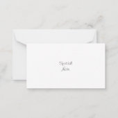 Violet Iris Note Card Notitiekaartje (Achterkant)