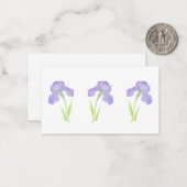 Violet Iris Note Card Notitiekaartje (Voorkant / Achterkant in situ)