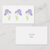 Violet Iris Note Card Notitiekaartje (Voorkant / Achterkant)