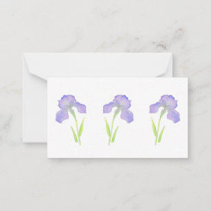 Violet Iris Note Card Notitiekaartje