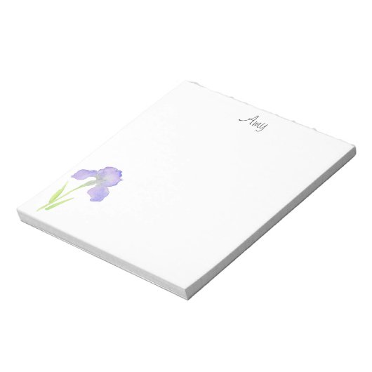 Violet Iris Notitieblok (Linkerzijde)