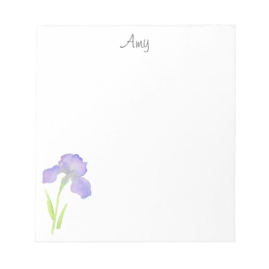 Violet Iris Notitieblok (Voorkant)