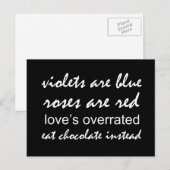 Violet is blauw briefkaart (Voorkant / Achterkant)