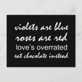 Violet is blauw briefkaart (Voorkant)