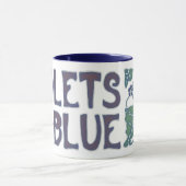 Violet is blauw mok (Midden)