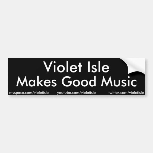 Violet Isle Makes Good Music sticker (Voorkant)