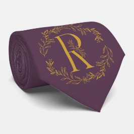 Violet (JTC) Kleur Monogrammed Groomsmen Stropdas