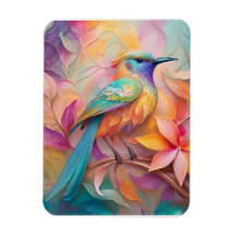 Violet Keelzangende Zangvogel Fantasie Vogel