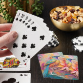 Violet Keelzangende Zangvogel Fantasie Vogel Pokerkaarten (Insitu)