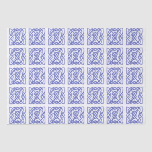 VIOLET KELTISCH KNOOP tissuepapier (Voorkant)