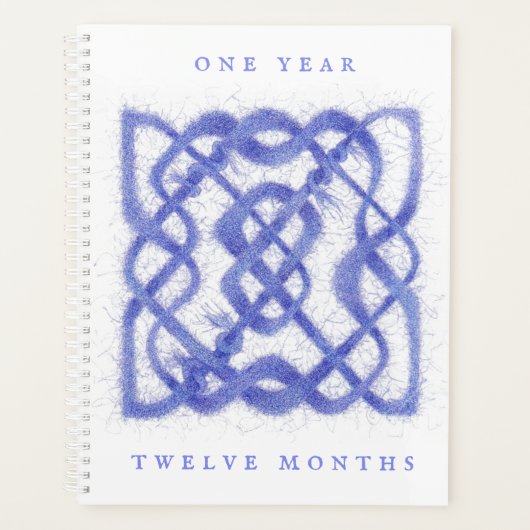 VIOLET KELTISCHE KNOOP 8.5x11 Planner / Kalender (Voorkant)