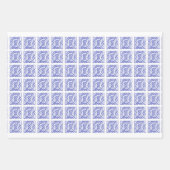 VIOLET KELTISCHE KNOOP Flat Sheet wrapping papier Inpakpapier Vel (Voorkant 3)