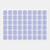 VIOLET KELTISCHE KNOOP Flat Sheet wrapping papier Inpakpapier Vel (Voorkant 2)