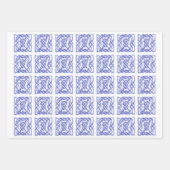 VIOLET KELTISCHE KNOOP Flat Sheet wrapping papier Inpakpapier Vel (Voorkant)