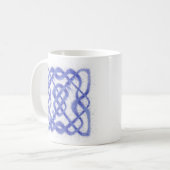 VIOLET KELTISCHE KNOOP Witte Mok (Voorkant links)