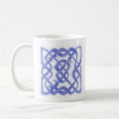 VIOLET KELTISCHE KNOOP Witte Mok (Links)
