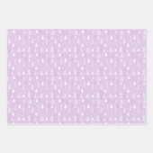 Violet kerstbomen met kerstinpakken voor vellen pa (Voorkant)