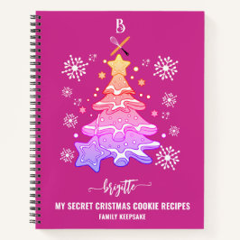 Violet Kerstboom Cookie Baking Crew Sneeuwvlok Notitieboek