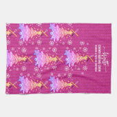 Violet Kerstboom Cookie Baking Crew Sneeuwvlok Theedoek (Horizontaal)