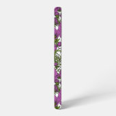 Violet kosmos bloemen samsung galaxy hoesje (Linkerkant)