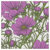 Violet kosmos bloemen stof (Close Up)