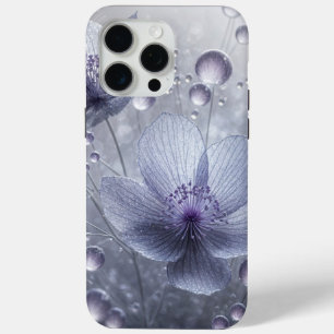 Violet Kosmos en Dew Drops iPhone 15 Pro Max Hoesje