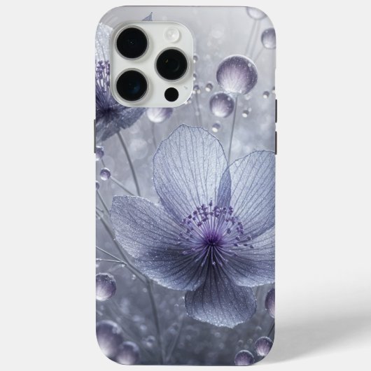 Violet Kosmos en Dew Drops Case-Mate iPhone Case (Achterkant)