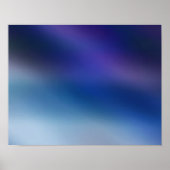 Violet, laatblauw en grijs Abstract gloed Poster (Voorkant)
