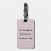 Violet lace bagagelabel (Achterkant verticaal)