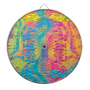 VIOLET LACE - digitaal - fractale kunst - Dartbord