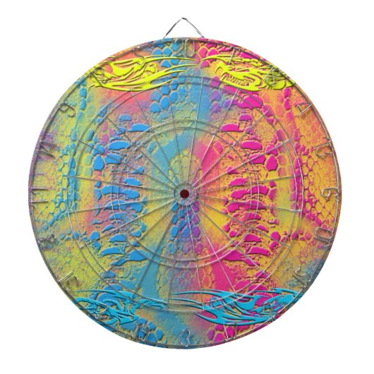 VIOLET LACE - digitaal - fractale kunst - Dartbord (Voorkant)